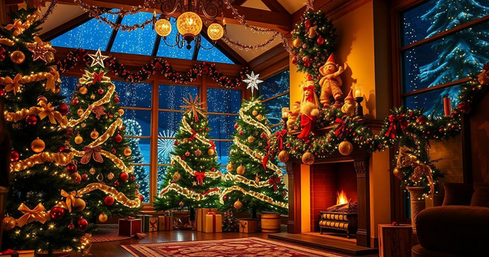 Empresa de decoração de natal transforma seu ambiente em um verdadeiro conto de fadas festivo Empresa de decoração de natal transforma seu ambiente em um verdadeiro conto de fadas festivo