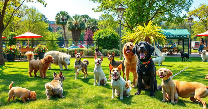 Pet park é o espaço ideal para diversão e socialização dos animais de estimação Pet park é o espaço ideal para diversão e socialização dos animais de estimação